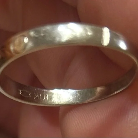 Vintage 1950’s White gold, 10k diamond solitaire ring.  Approx 0.05 carat weight - Picture 4 of 10